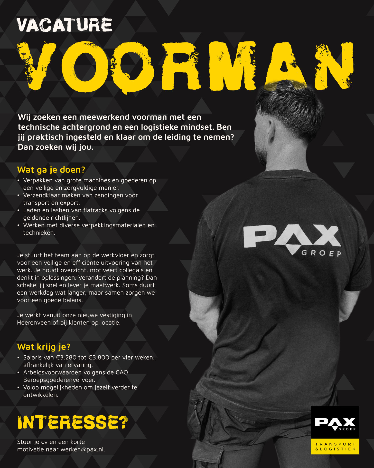 Vacature voorman 07072026